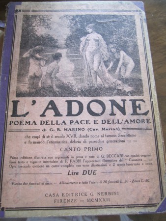 L'adone. Prezzo: 30 euro + eventuali spese di spedizione