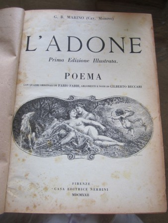 L'adone(1) Prezzo: 30 euro + eventuali spese di spedizione